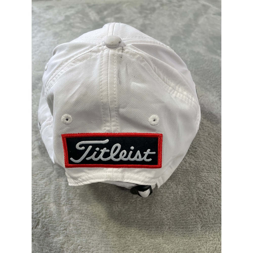 Titleist FootJoy FJ Hat Cap Golf Mens‎ White Pro V1 Performance Adjustable - Picture 3 of 8